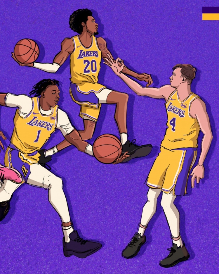 湖人发布季后赛漫画海报 官推配文冲锋时刻