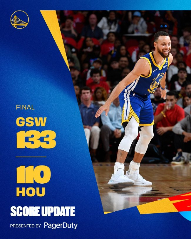 水花合砍58分,勇士133-110大胜火箭获6连胜,火箭附加赛仅剩理论希望 水花合砍58分,勇士133-110大胜火箭获6连胜,火箭附加赛仅剩理论希望